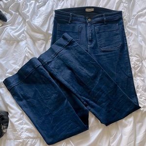 Rare 70th anniversary wrangler flare pants dark wash 32 34